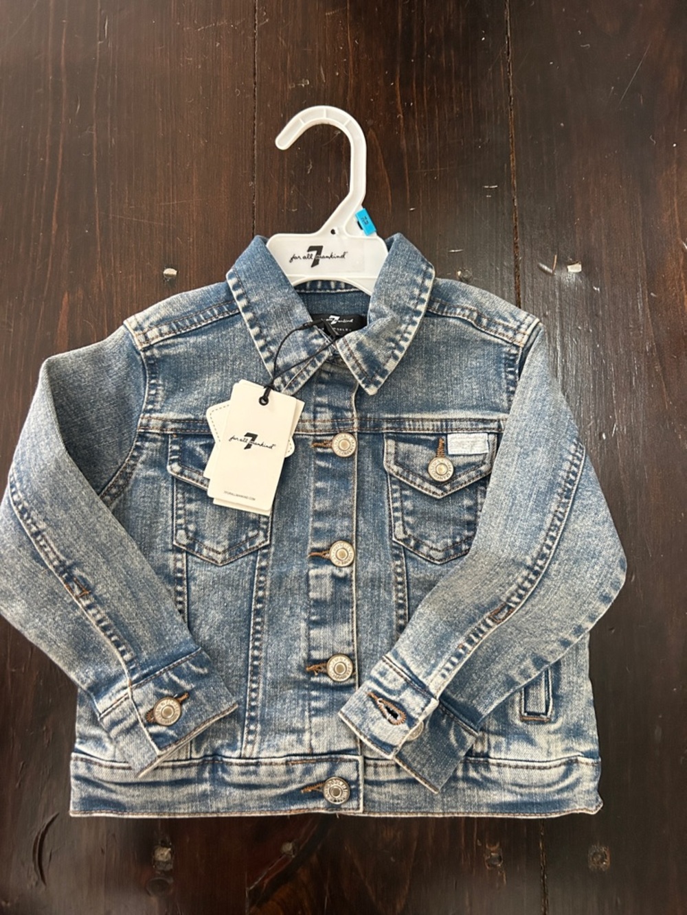 Kids Light Blue Denim Jacket - Casual Button-Up Coat